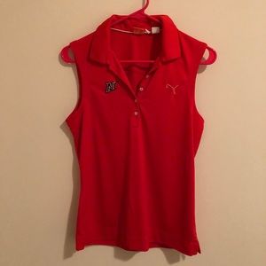 Women’s Puma sleeveless golf polo